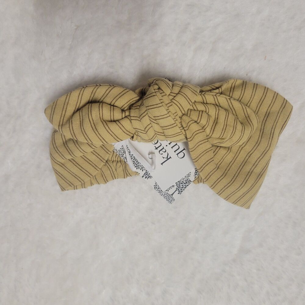 Kate Quinn Prairie Pinstripe Elastic Knot Top Headband